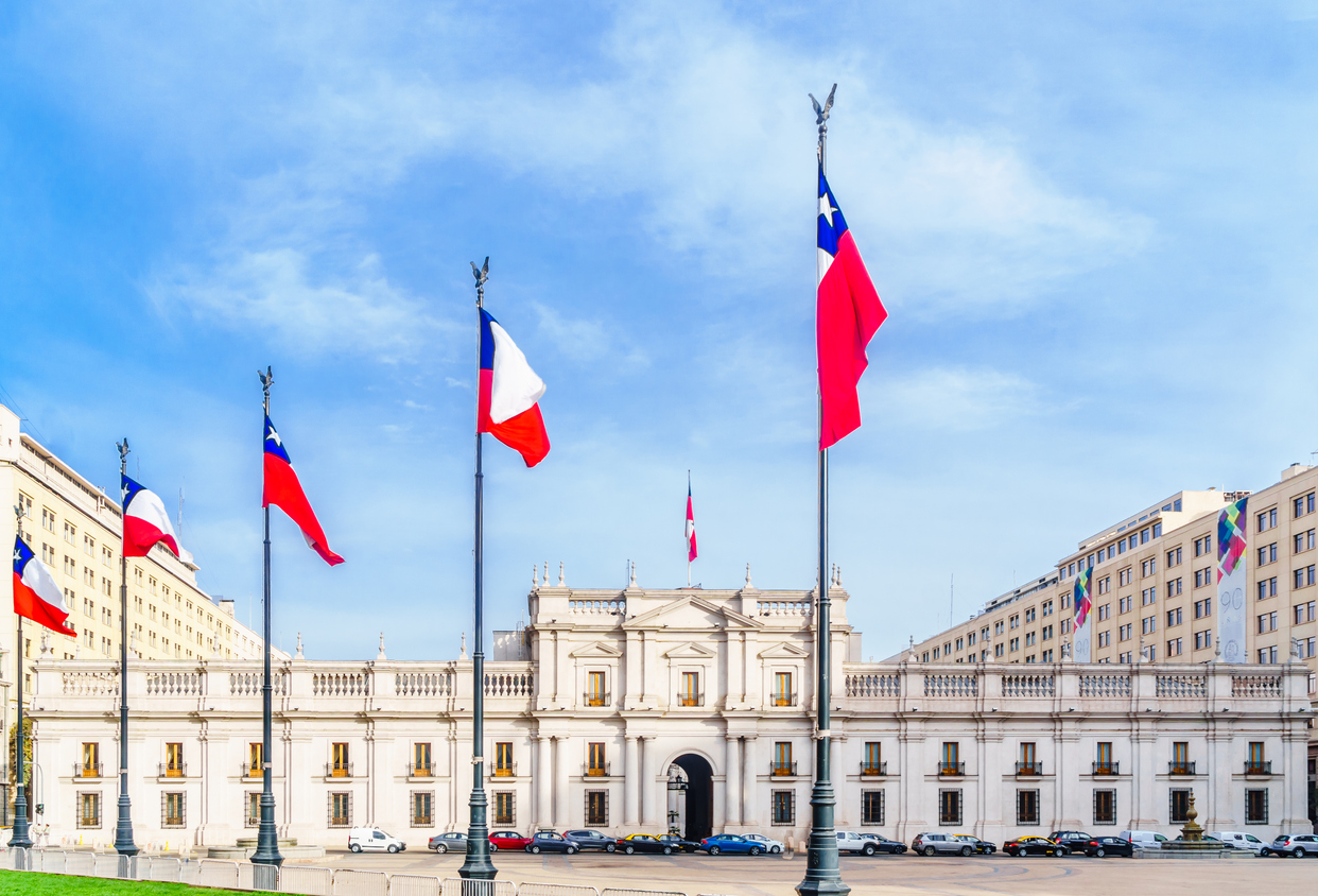 Palacio de la Moneda in Santiago de Chile