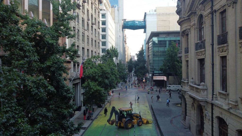 Regreso de buses a calle Bandera: Comienzan obras que reducirán a la mitad tiempos de viaje entre zona norte y sur