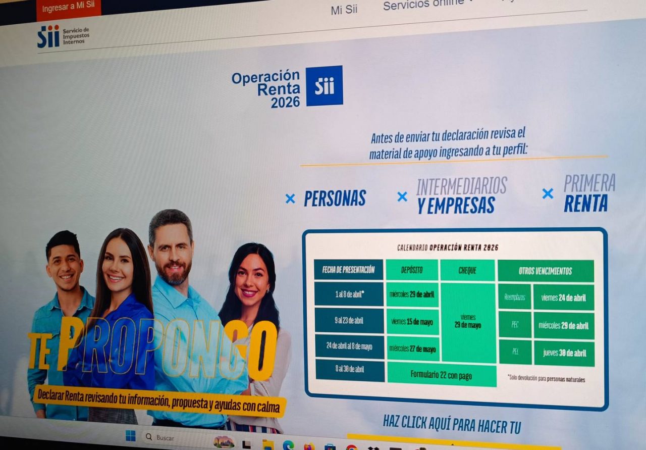 Operación Renta 2026: Conoce las fechas de pago de la devolución de ...